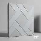 موزاییک پلیمری طرح آشوب 50*50 رنگ طوسی ضخامت 2.5 سانت