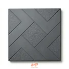 موزاییک پلیمری طرح آشوب 50*50 رنگ مشکی ضخامت 2.5 سانت