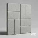 موزاییک پلیمری طرح خشتی رنگ طوسی