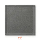 موزاییک پلیمری چرم دورقاب ابعاد 40*40 و 50*50 ضخامت 2.5 رنگ مشکی