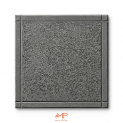 موزاییک پلیمری چرم دورقاب ابعاد 40*40 و 50*50 ضخامت 2.5 رنگ مشکی
