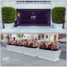 گلدان سیمانی بزرگ طرح رومی طول 100 عرض 50