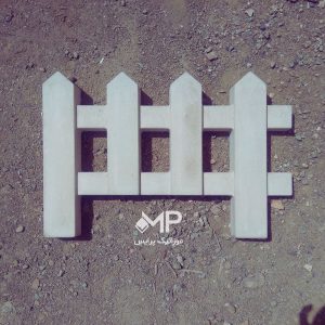 نرده طرح چوب باغچه طرح مهسا
