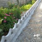 جدول دور باغچه بتنی مدل پرده ای