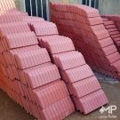 جدورل باغچه مدل شیاری رنگ قرمز