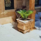 گلدان مربعی طرح آماتیس
