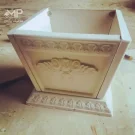 گلدان سیمانی مربع رومی
