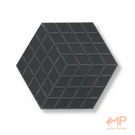 موزاییک سه بعدی طوسی مایل به مشکی