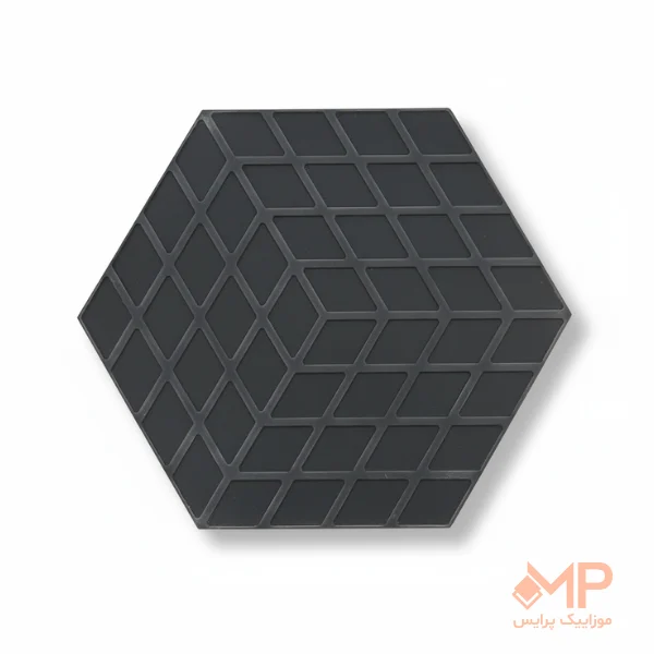3d mosaic (5) موزاییک سه بعدی طوسی مایل به مشکی