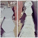 موزاییک سه بعدی حیاط