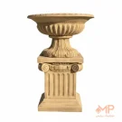 گلدان های بتنی طرح جام + پایه زرد