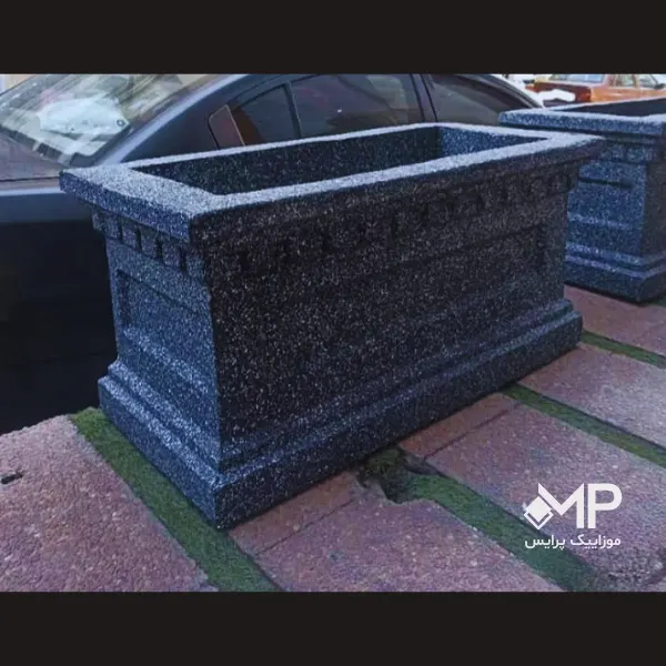 concrete-pot (26) فلاور باکس بتنی مستطیلی کد 55