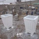تولیدی گلدان بلند سفید