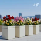 فلاور باکس های مدرن بلند تک خط 72 سانتی استخری