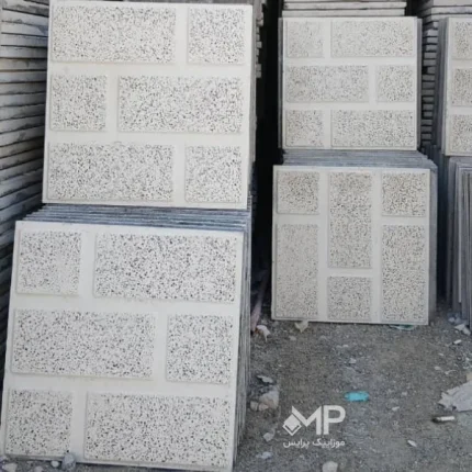 موزاییک قدیمی گرانیتی سیمان سفید 40*40