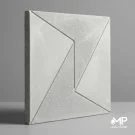 موزاییک پلیمری 50*50 چشمه ضخامت 2.5سانت رنگ طوسی
