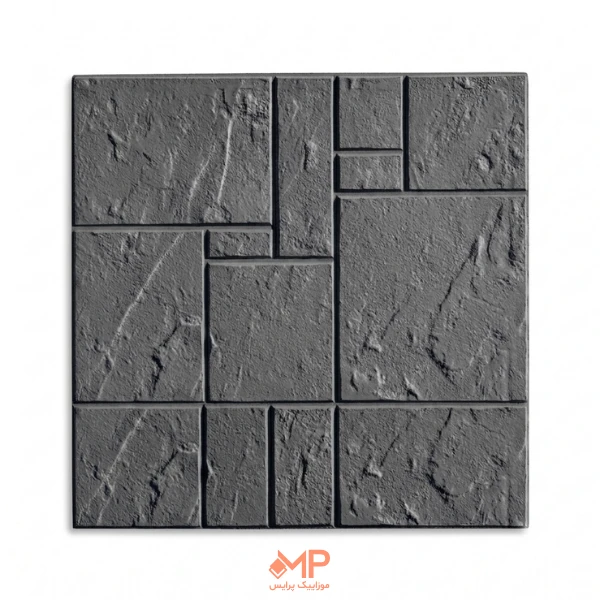 Parse Moraba (2) موزاییک پلیمری طرح پارسه مربع ابعاد 40*40 و 50*50 مشکی