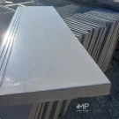 سنگ پله پلیمری - پله بتن اکسپوز سفید ابعاد 100*35 و 120*35
