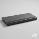 پله بتنی120 در 35 سانت با ضخامت 3.5 سانت و وزن 35کیلوگرم رنگ مشکی